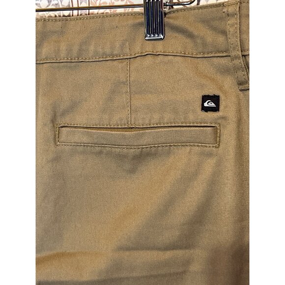 Quiksilver Mens Khaki Chino Pants Size 32 Regular Cotton Blend - Picture 8 of 11